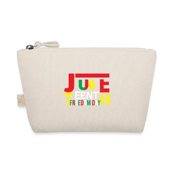 Juneteenth Black History Day Pride Gift - Organic Pouch - nature - Front