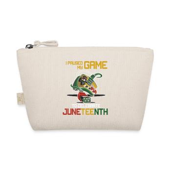 Juneteenth Black History Day Pride Gift - Organic Pouch - nature - Front