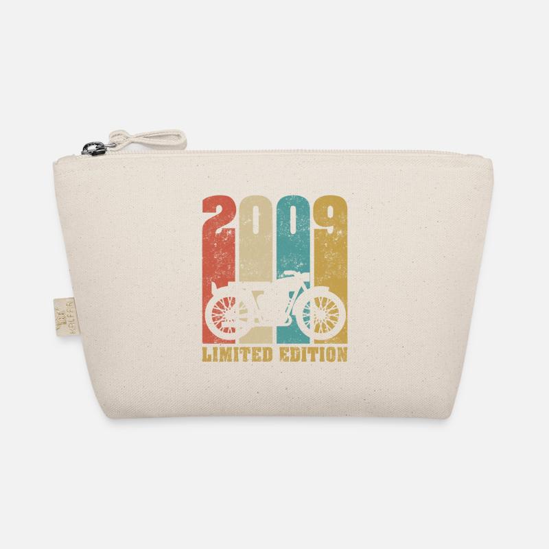 Vintage Motorrad 2009 Retro Geburtstagsgeschenk Bio-Täschchen