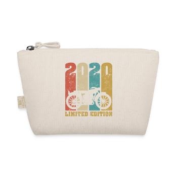 Vintage Motorcycle 2020 Retro Birthday Gift - Organic Pouch - nature - Front