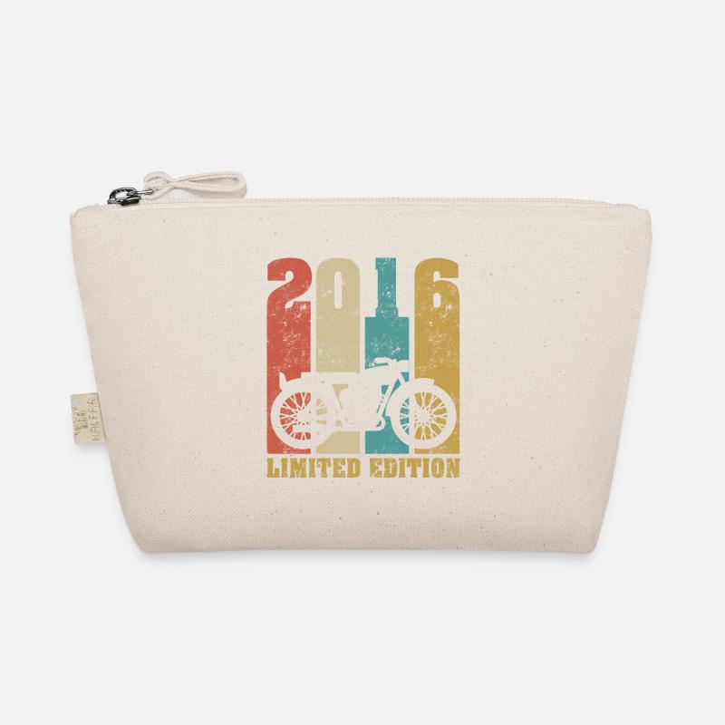 Vintage Motorrad 2016 Retro Geburtstagsgeschenk Bio-Täschchen