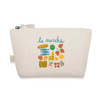 Markt Frankreich Sardinen Mädchen Sommer Frauen - Bio-Täschchen - Natur - Vorne