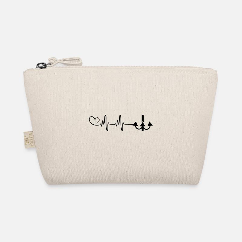 Fish hook pulse Organic Pouch