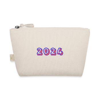 2024. FROHES NEUES JAHR. SILVESTER. NEUJAHR - Bio-Täschchen - Natur - Vorne