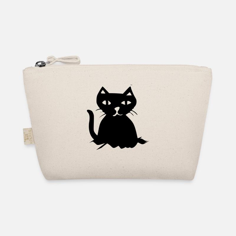 DRAWN BLACK CAT Organic Pouch