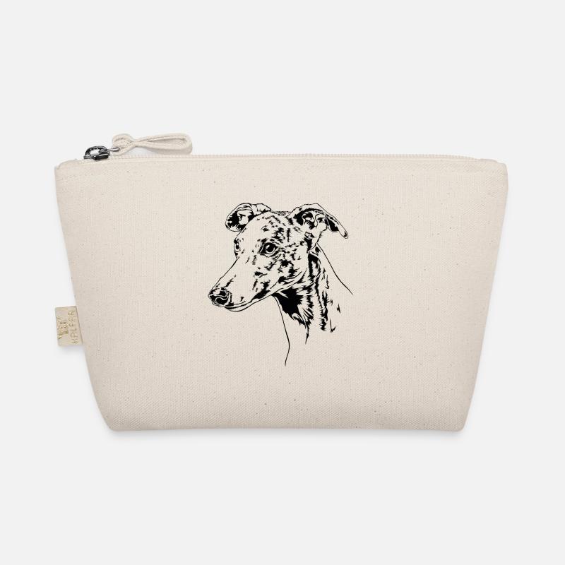 WHIPPET Windhund Windhunde Hunde Hund Wilsigns - Bio-Täschchen - Natur
