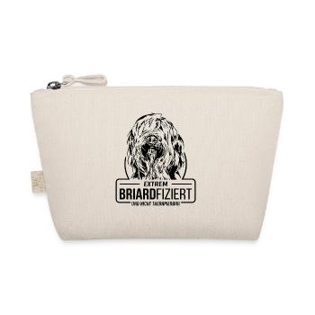 BRIARDFIZIERT Briard Hundespruch Hunde Wilsigns - Bio-Täschchen - Natur - Vorne