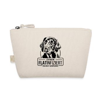 FLATINFIZIERT Flat Coated Retriever Hunde Wilsigns - Bio-Täschchen - Natur - Vorne