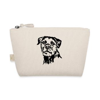 BORDER TERRIER Dog Portrait Dog Dogs Wilsigns - Organic Pouch - nature - Front