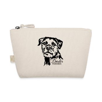 BORDER TERRIER Dog Portrait Dog Dogs Wilsigns - Organic Pouch - nature - Front