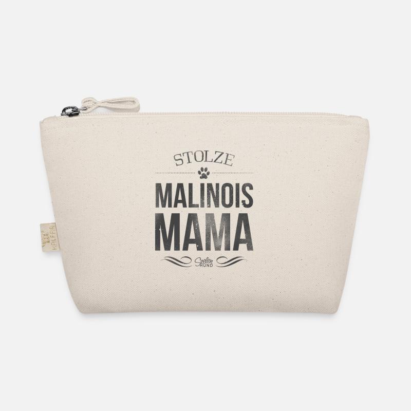 Stolze Malinois Mama - Bio-Täschchen - Natur