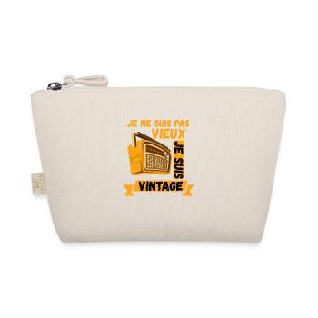 Je ne suis Pas Vieux, Je suis Vintage - Trousse biologique - nature - Devant