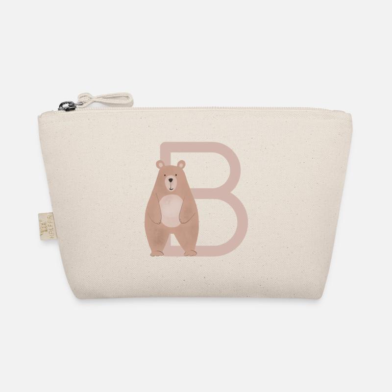 B - BÄR - ABC, Alphabet, Buchstabe, Tier, Name Bio-Täschchen