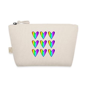 MOM. MOTHER's DAY. HAPPY MOTHER'S DAY. HEART - Organic Pouch - nature - Front