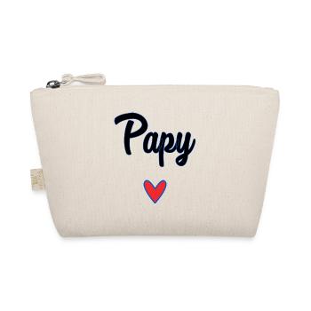 PAPY. FÊTE DES PÈRES. BONNE FÊTE PAPY. JE T'AIME. - Trousse biologique - nature - Devant