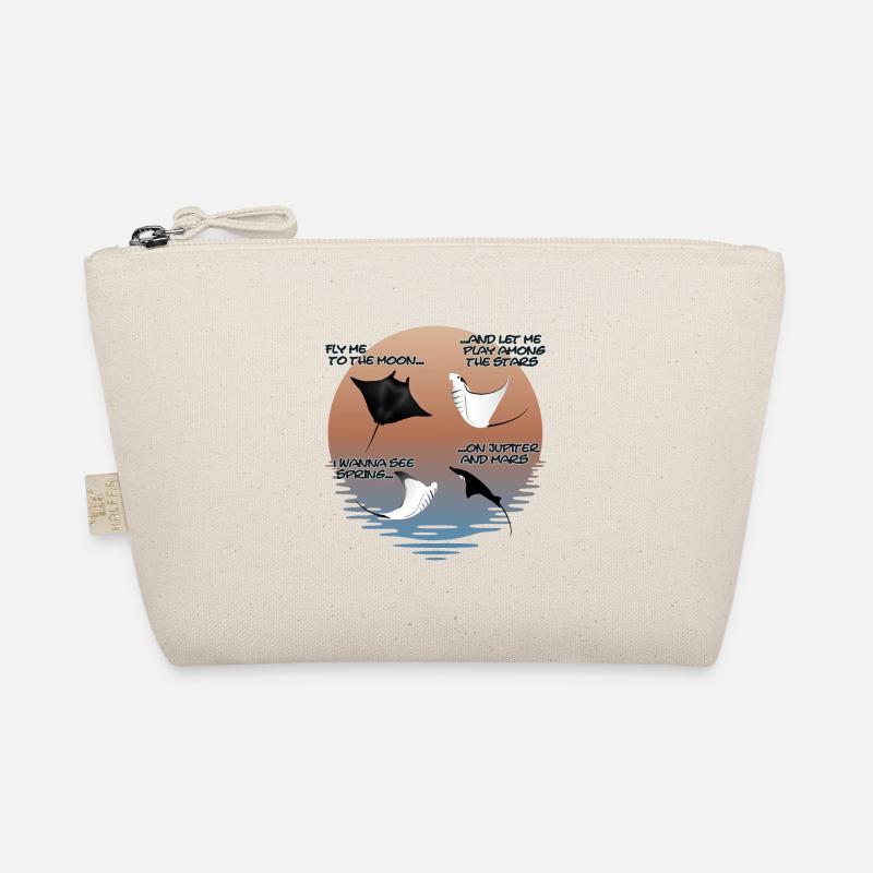 Manta Ray Funny Organic Pouch