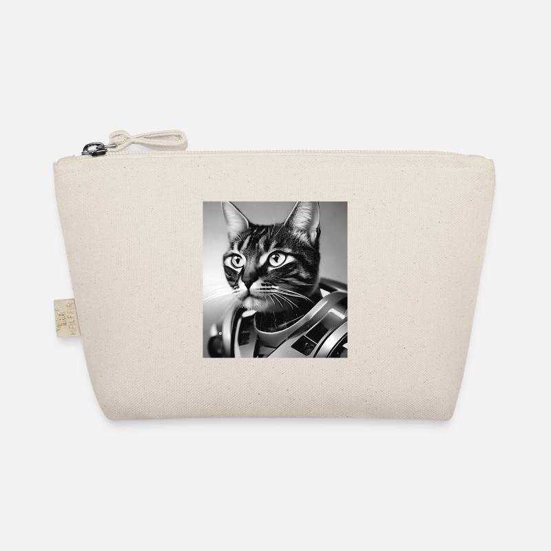 Chat en combinaison spatiale - Trousse biologique - nature