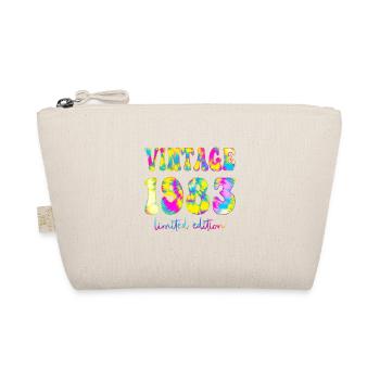 Vintage 1983 Limited Edition Batik, Geburtstag gif - Bio-Täschchen - Natur - Vorne