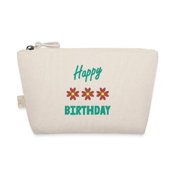 ALLES GUTE ZUM GEBURTSTAG. ALLES GUTE ZUM GEBURTSTAG. JAHRESTAG. - Bio-Täschchen - Natur - Vorne