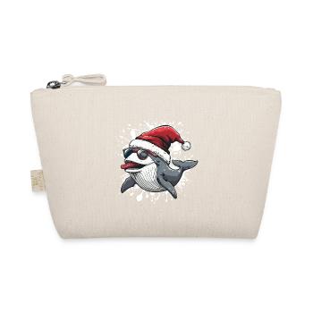Whale Christmas Funny - Organic Pouch - nature - Front