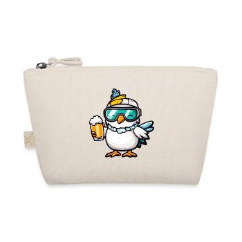 Pigeon Bird Après Ski Beer Comic - Organic Pouch - nature - Front
