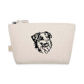 AUSTRALIAN SHEPHERD PORTRAIT Hunde Wilsigns Hund - Bio-Täschchen - Natur - Vorne