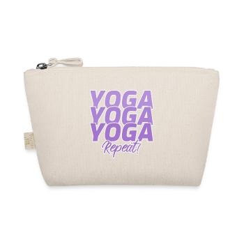 Yoga humour méditation cadeau femme homme yogiste - Trousse biologique - nature - Devant
