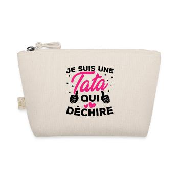 Je suis une tata qui déchire - Trousse biologique - nature - Devant
