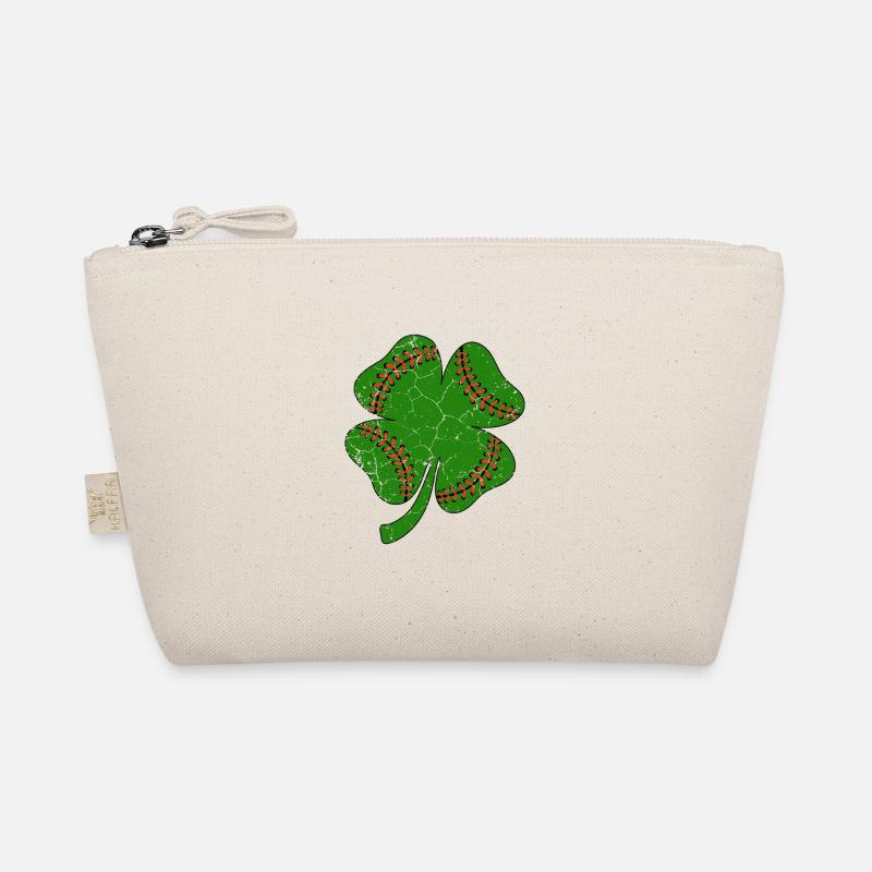 Baseball St Patricks Day, Leaf Clover, shamrock Organic Pouch