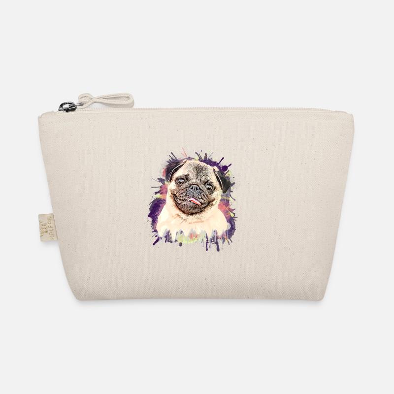 Pug Drawing Organic Pouch