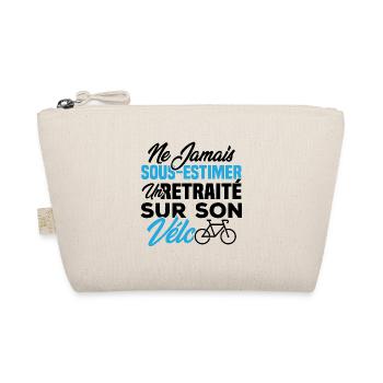 Ne jamais sous estimer un retraité sur son vélo - Trousse biologique - nature - Devant