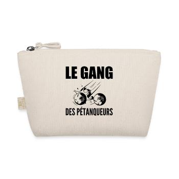 Pétanque, bowler, petanque fan, Father's Day - Organic Pouch - nature - Front