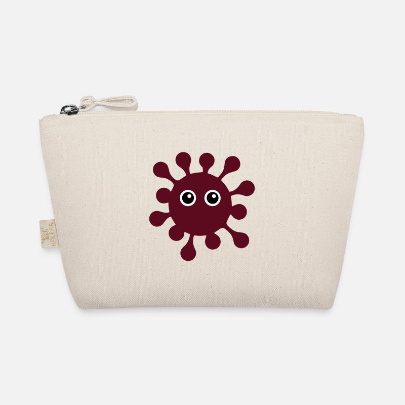 ★ Design colors changeable ★ Virus with googly eyes Organic Pouch