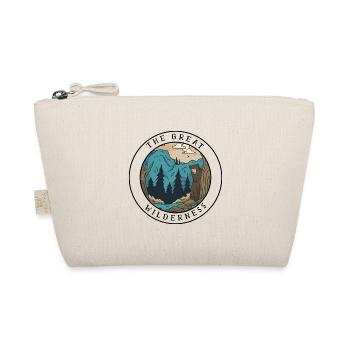 Hiking Hike Gift Camping Forest Nature - Organic Pouch - nature - Front