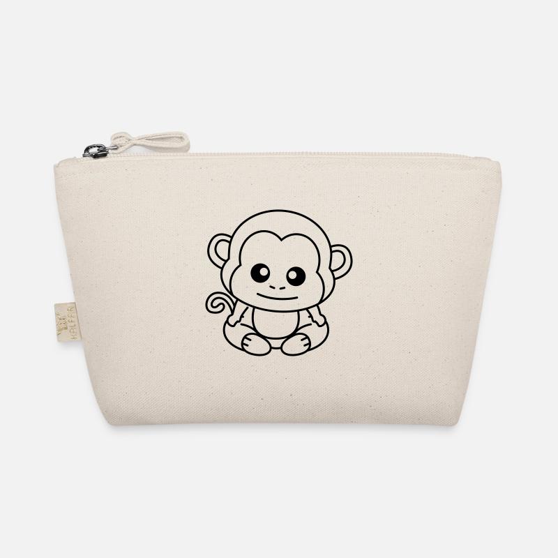 Monkey Comic Animal Organic Pouch