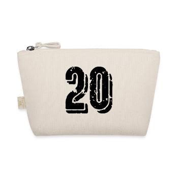 20 Zahl Trikot - Bio-Täschchen - Natur - Vorne
