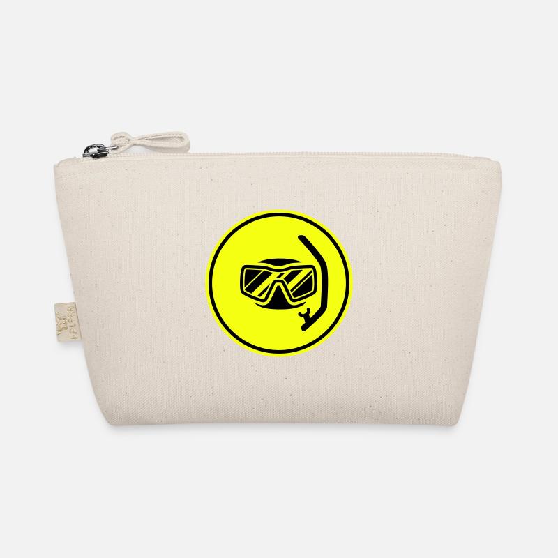 Diving goggles circle icon Organic Pouch