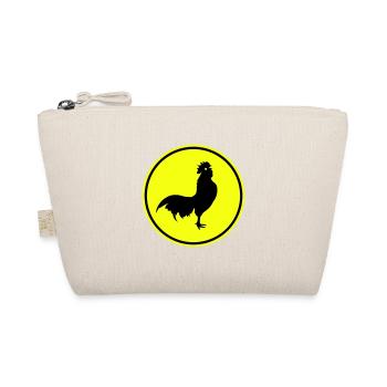 Rooster animal silhouette - Organic Pouch - nature - Front