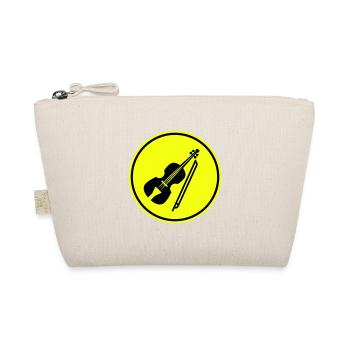 Violin Icon symbol - Organic Pouch - nature - Front