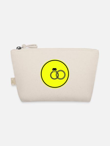 Eheringe symbol - Bio-Täschchen - Natur - Vorne