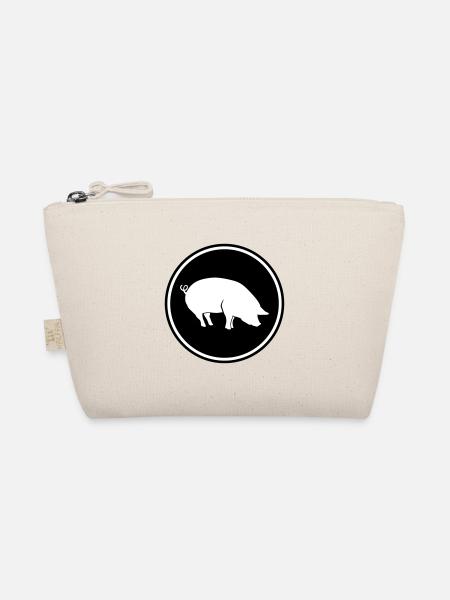 Pig Animal - Organic Pouch - nature - Front