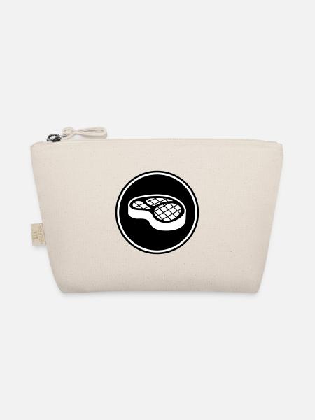 Meat steak symbol - Organic Pouch - nature - Front