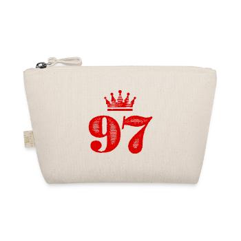 97 Number crown - Organic Pouch - nature - Front