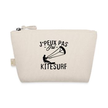 J'peux pas j'ai Kitesurf - Trousse biologique - nature - Devant