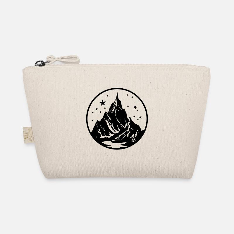 Berge Silhouette Natur Symbol Bio-Täschchen