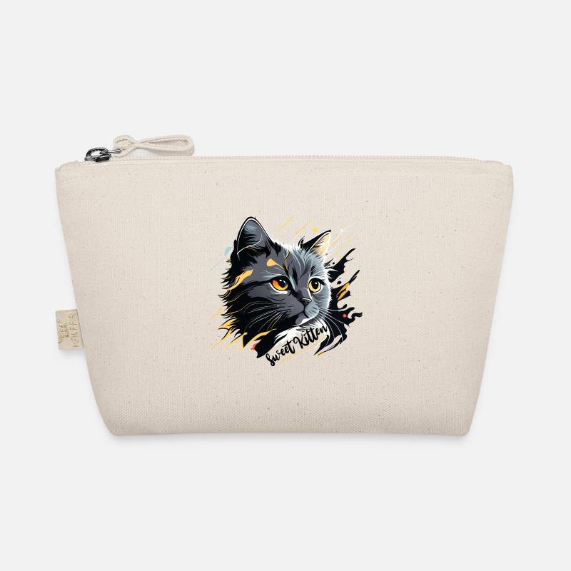 gray kitten, cat Organic Pouch