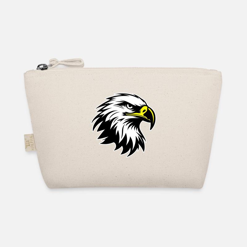 Eagle Head Silhouette Organic Pouch