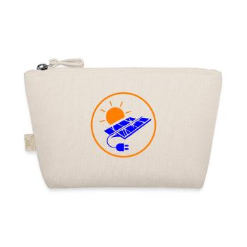 Solar Energie Photovoltaik Anlage Symbol - Bio-Täschchen - Natur - Vorne