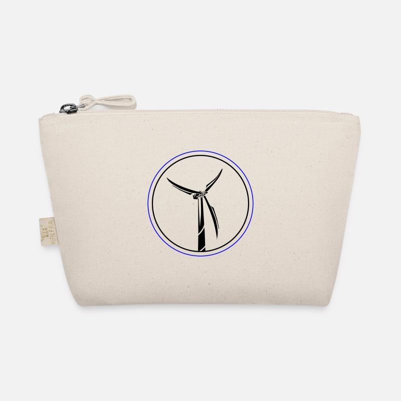 Wind Power Symbol Wind Turbine Organic Pouch