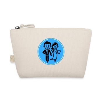 Jeunes mariés, Mariage, Mariée, Marié - Trousse biologique - nature - Devant